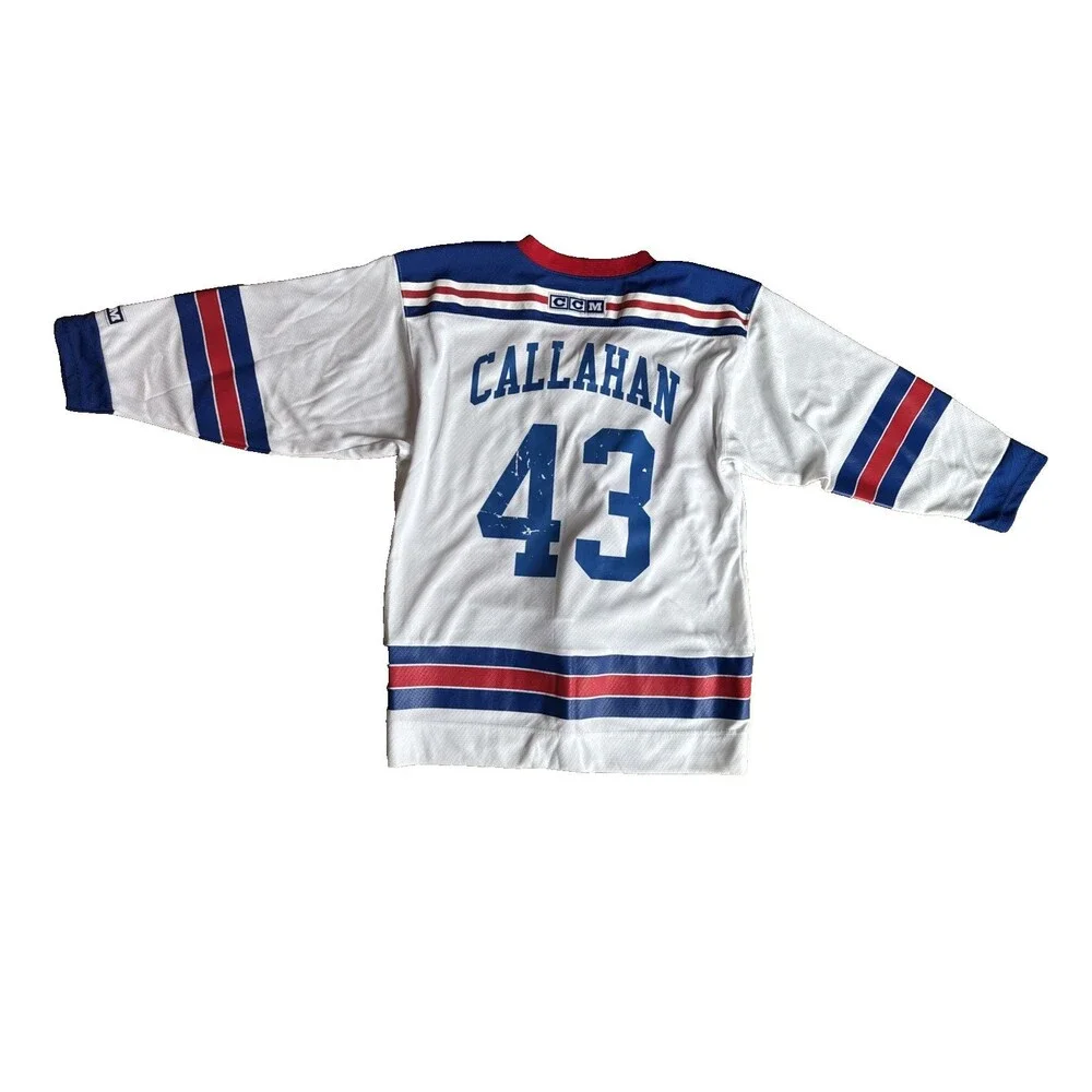 New York Rangers Callahan #43 White Jersey Official Licensed Youth XL vintage